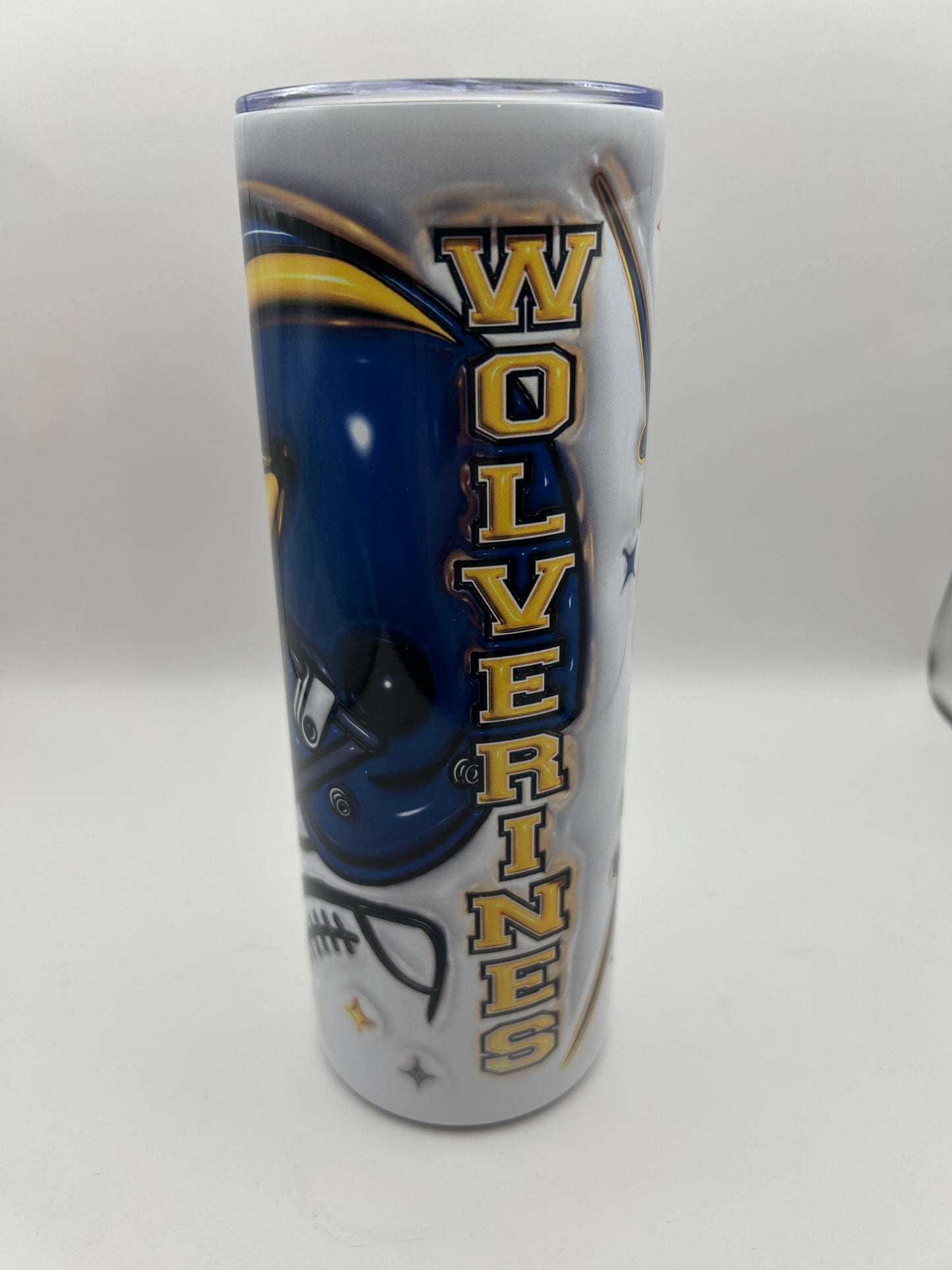 Wolverines on white