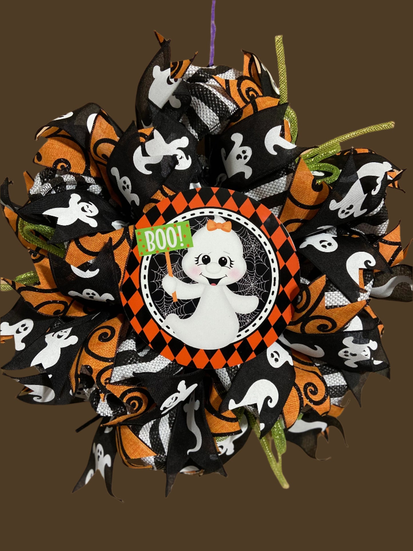Boo! Ghost Wreath 2
