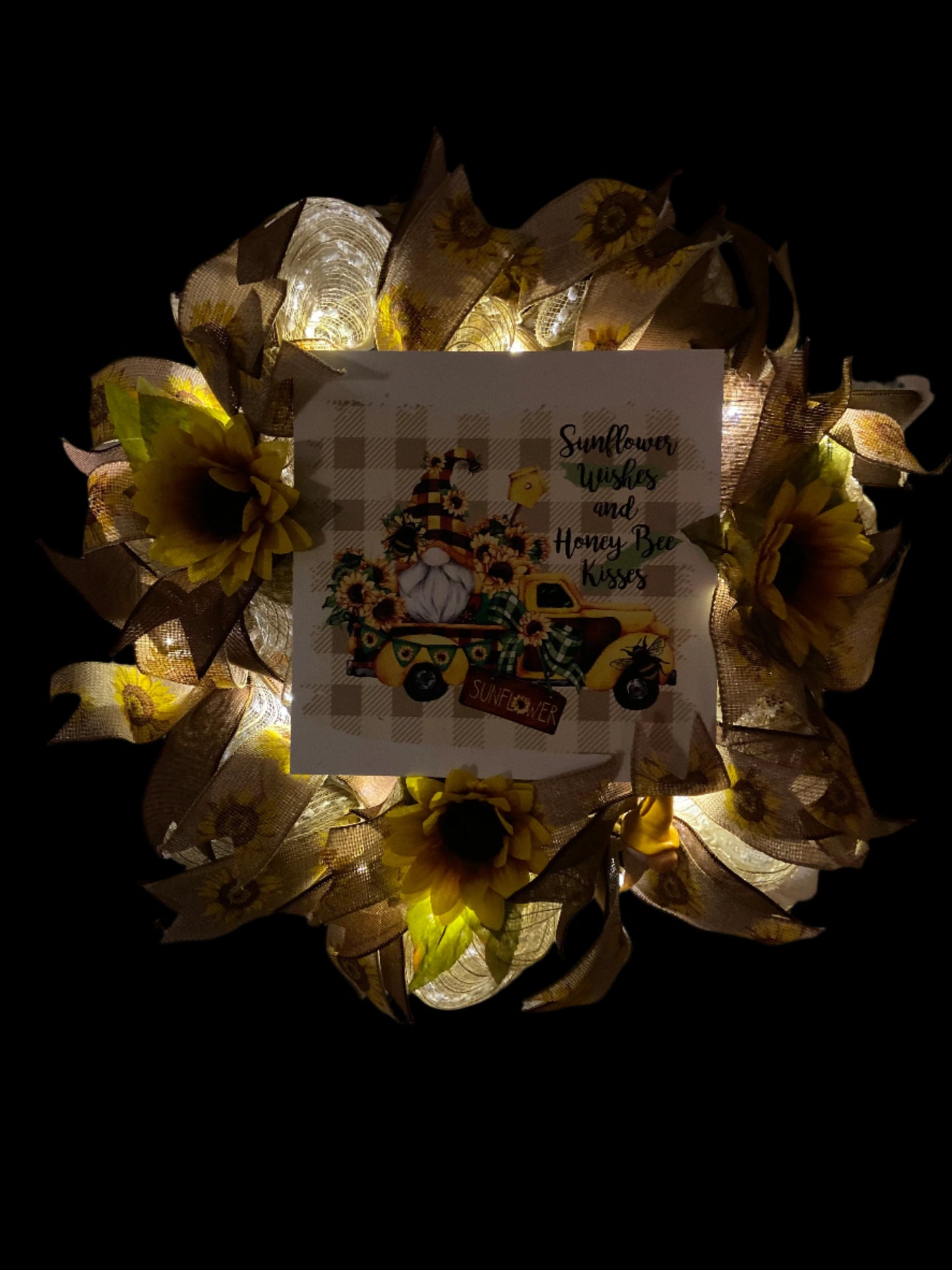 Bumblebee Gnome Wreath
