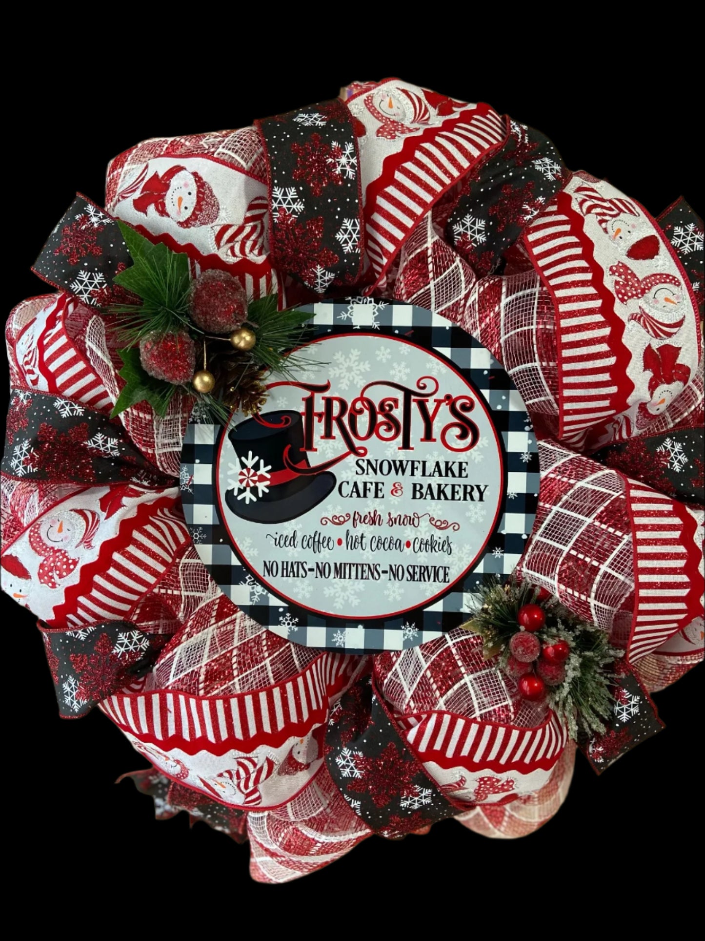 Frosty's Snowflake Cafe Wreath