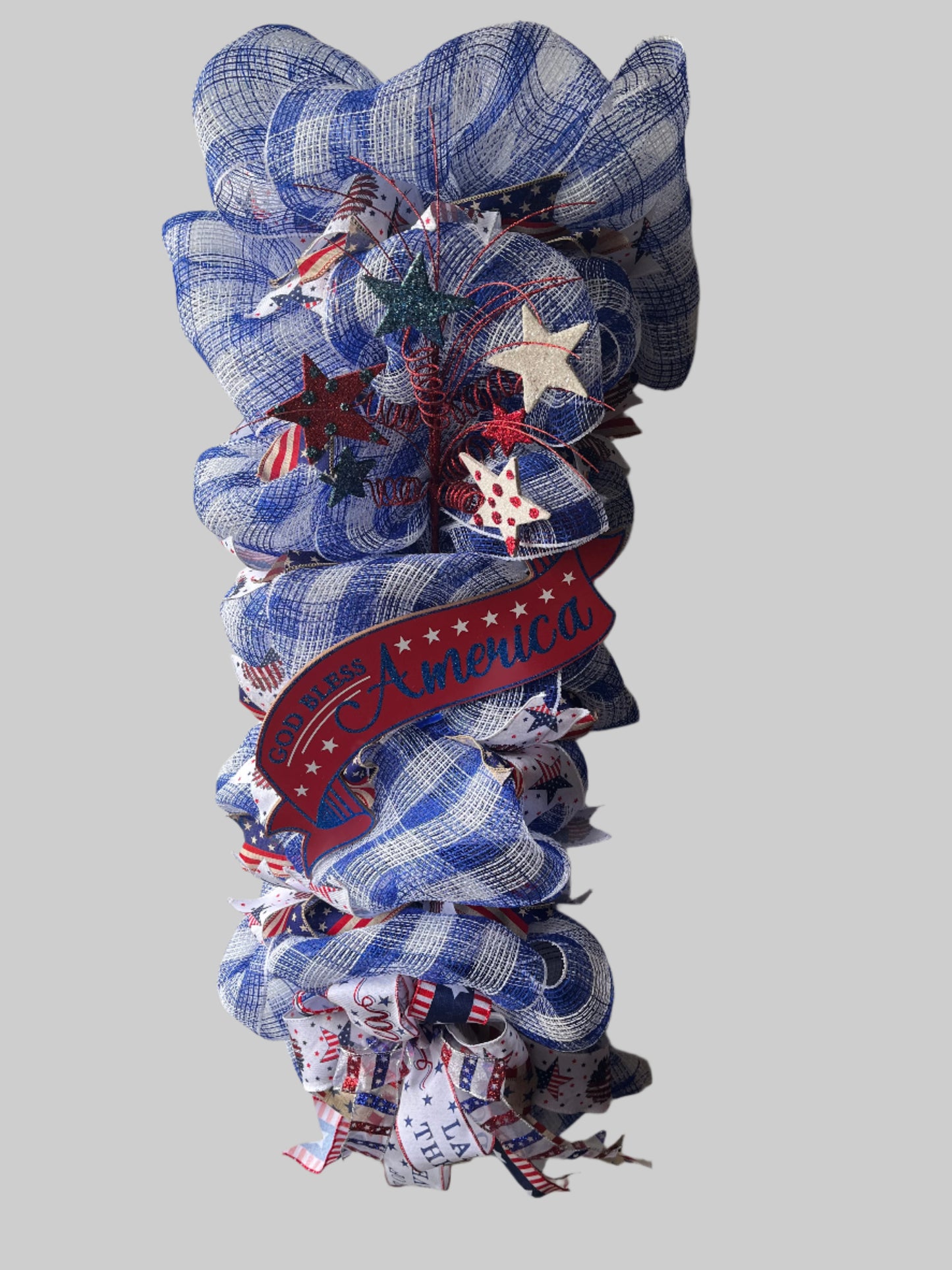 God Bless America Swag Wreath
