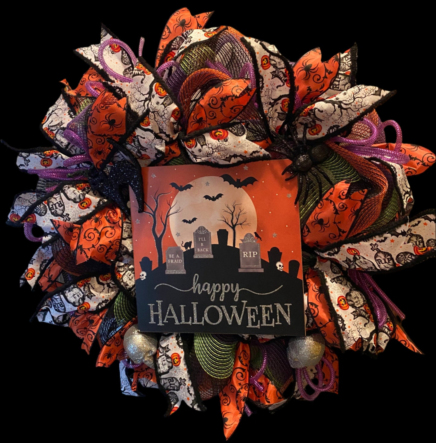 Halloween Graveyard Wreath