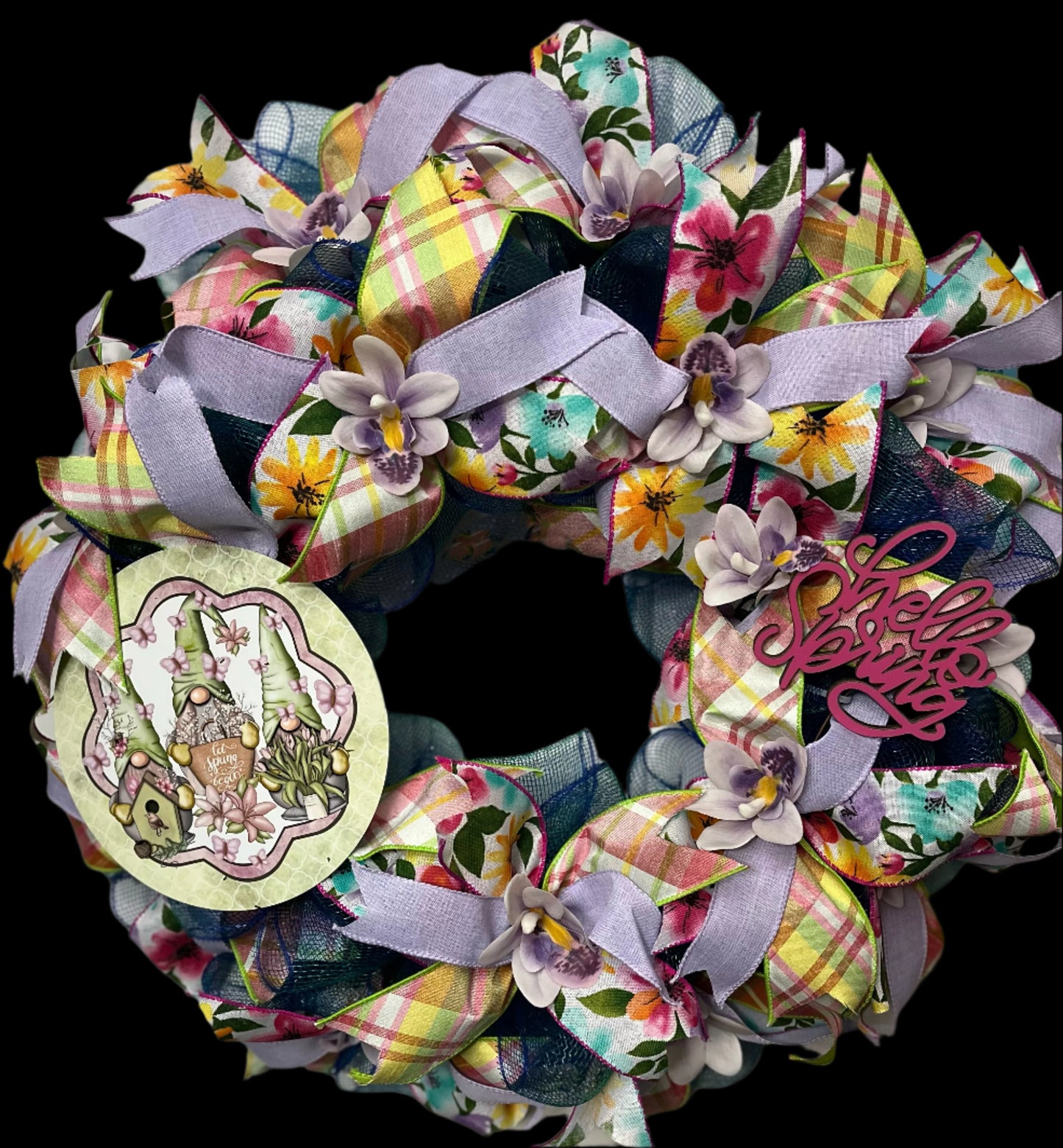 Hello Spring Gnome Wreath