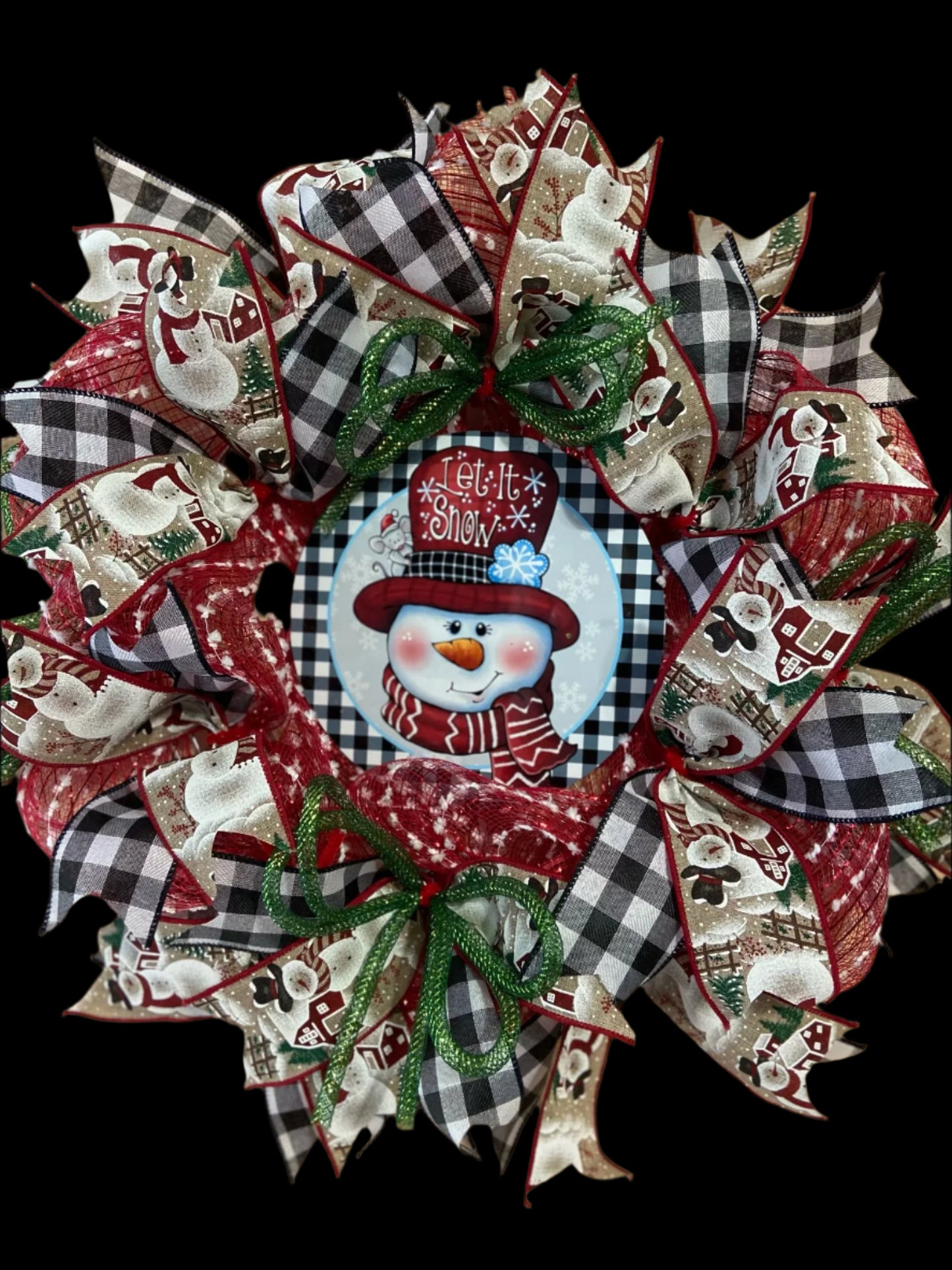Christmas Wreath - Let It Snow