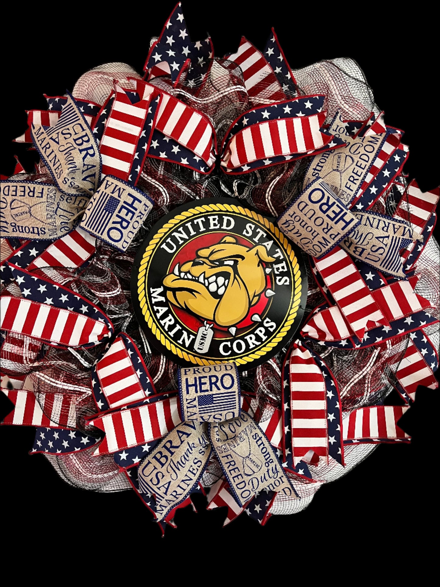 Marine Corp Wreath