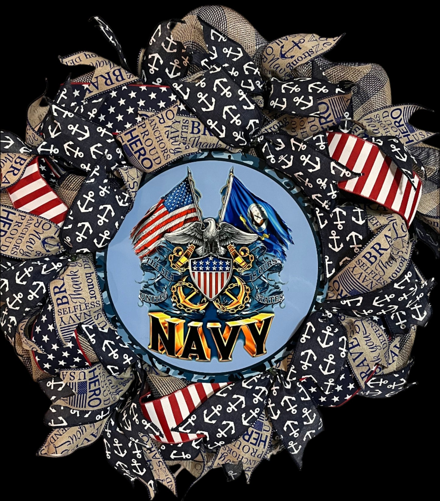 US NAVY PATRIOTIC WREATH