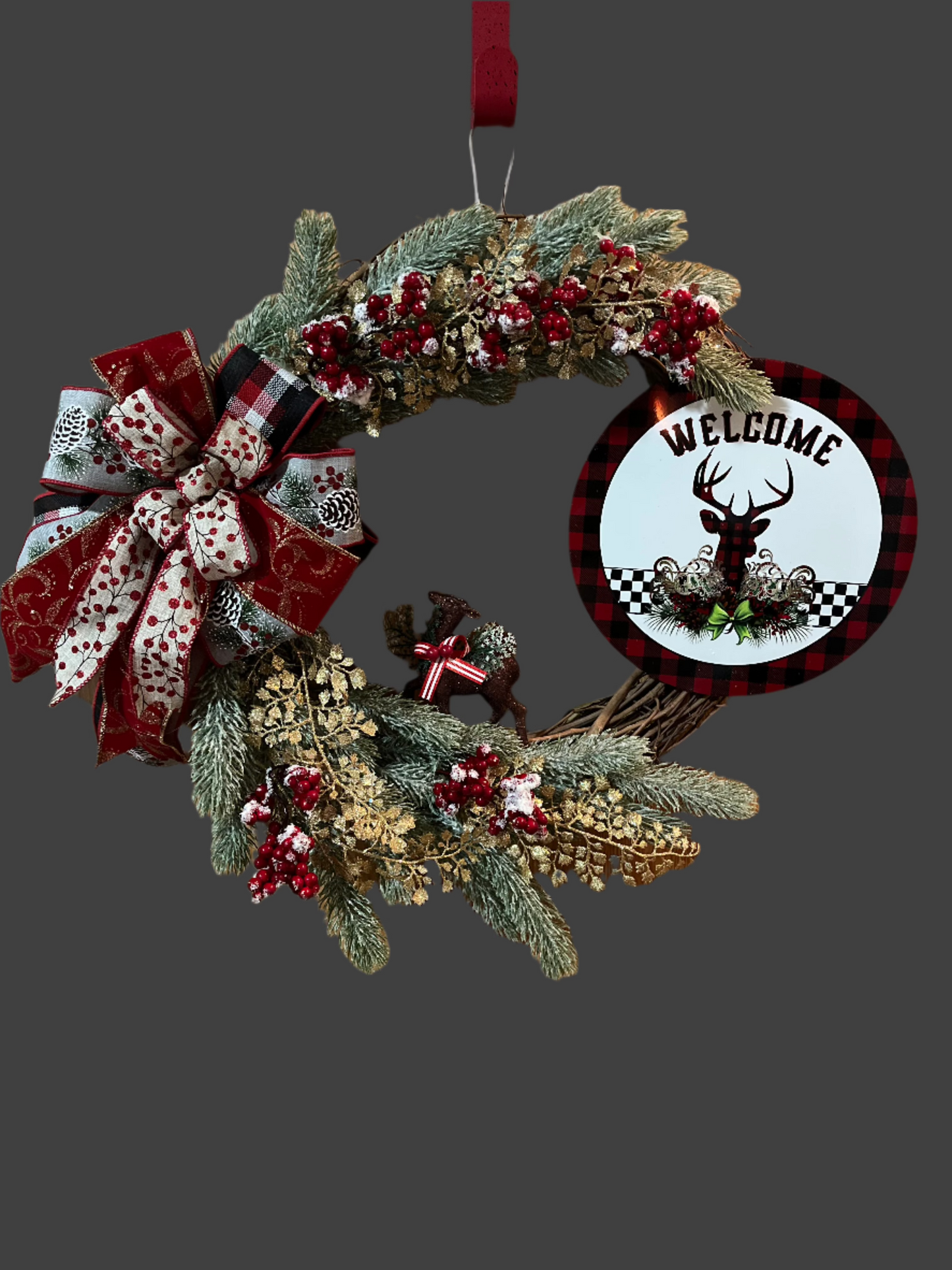 Welcome Grapevine Wreath