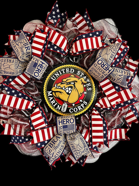 Marine Corp Wreath