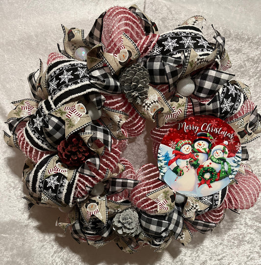 Merry Snowmen Wreath